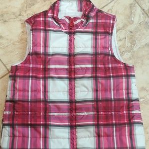 gymboree plaid puffer vest girls